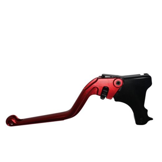 Clutch Lever ACCOSSATO ESB008 fixed CNC-worked aluminium, red