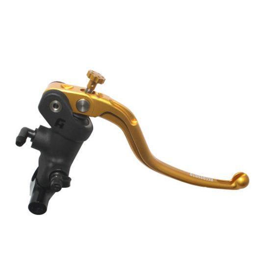 Radial brake master cylinder ACCOSSATO PC010 19 x 18 with fixed lever,gold
