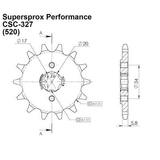 Verižni set D.I.D Chain - Srebrna chain 520 VX, X-ring (X, NX, QX, XS), CHK front sprocket SUPERSPROX, CHK rear sprocket SUPERSPROX STEALTH za HONDA XL 125 V Varadero 2001-2013