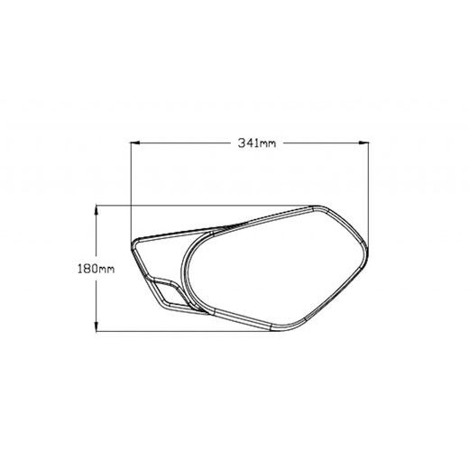 Stranska plastika PUIG RETRO 9232J matt black without supports