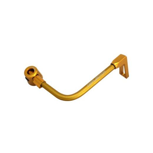 Lever guard ACCOSSATO DE001 with gold hose and joint right, aluminium
