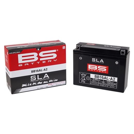 Tovarniško aktiviran akumulator BS-BATTERY BB16AL-A2 (FA) (YB16AL-A2 (FA)) SLA
