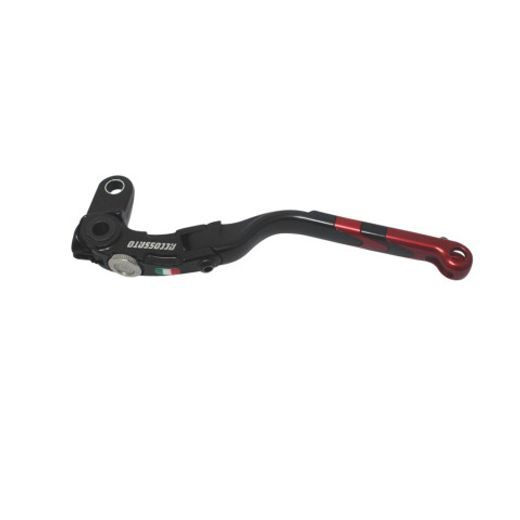 Folding lever ACCOSSATO LV025 in aluminium for ACCOSSATO full clutch rdeč