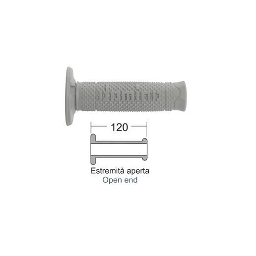Ročaji (Gripi) DELLORTO SOFT PLUS 184161330 siva