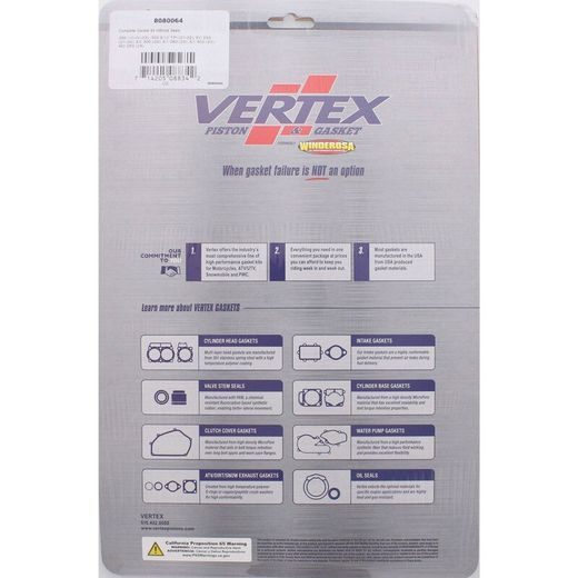 Complete gasket kit WINDEROSA 8080064 without seals
