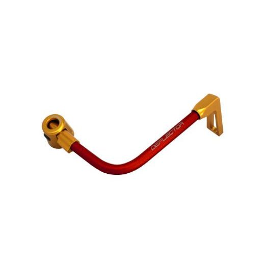 Lever guard ACCOSSATO DE001 with red hose and joint right, aluminium
