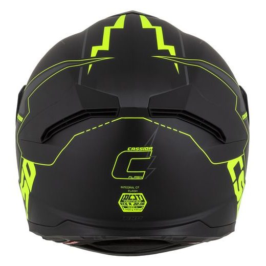 Integralna čelada CASSIDA Integral GT 2.1 Flash matt black/ fluo yellow/ dark grey 2XL