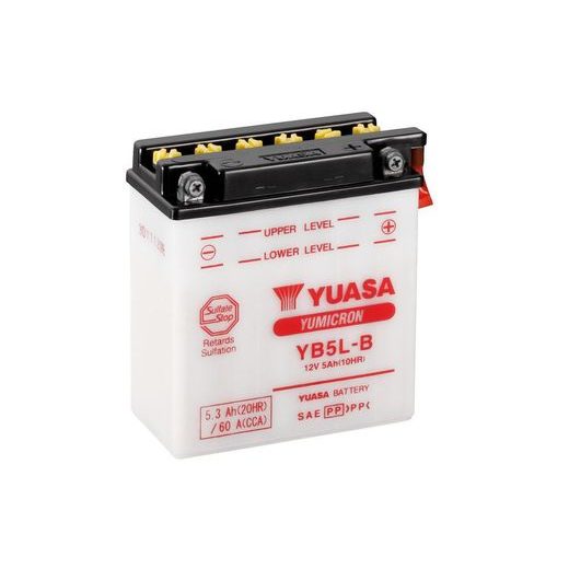 Yumicron battery with acid YUASA YB5L-B
