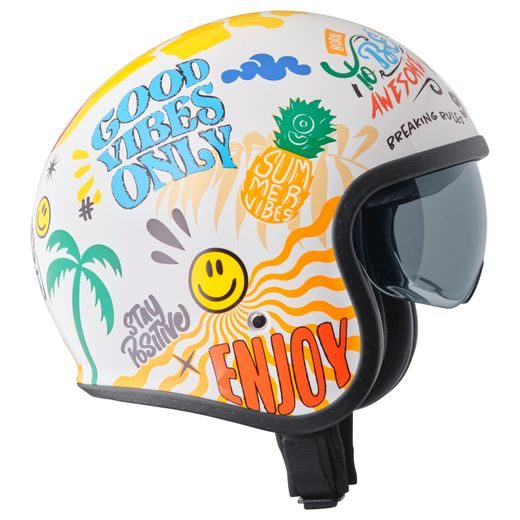 Jet čelada GMS RIDE & SURF ZG11703 white-yellow-blue XS