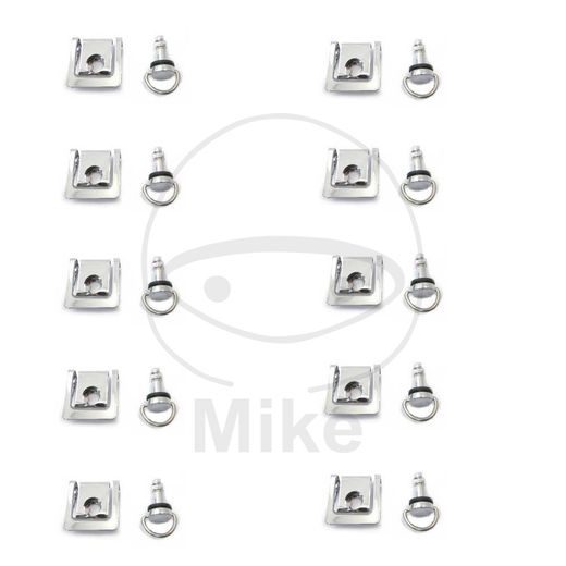 Fairing fastener dzus JMP 17mm srebrna
