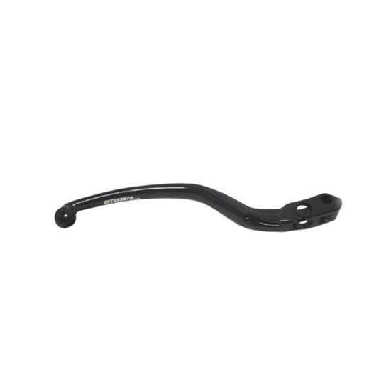 Brake lever ACCOSSATO LV001 for Accossato (no Ready to Brake) and Brembo radial brake master cylinders - fixed - in Aluminium črna