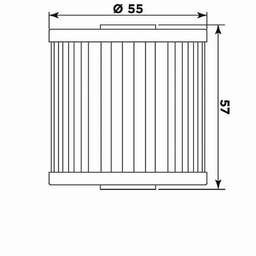 Oljni filter MIW K2002 (alt. HF123)