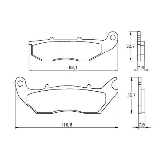 Zavorne obloge ACCOSSATO AGPA160 OR