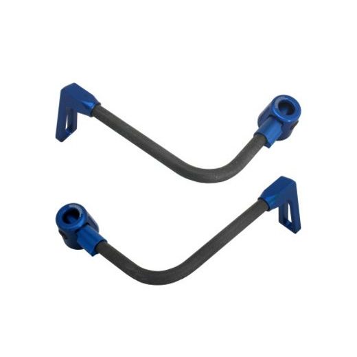 Lever guard ACCOSSATO DE008 with black hose and joint right + left, carbon