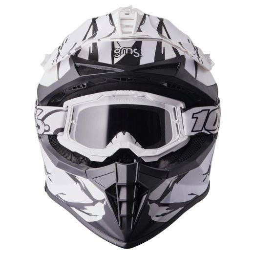 Cross helmet GMS FORTIS ZG14022 matt black-white XS