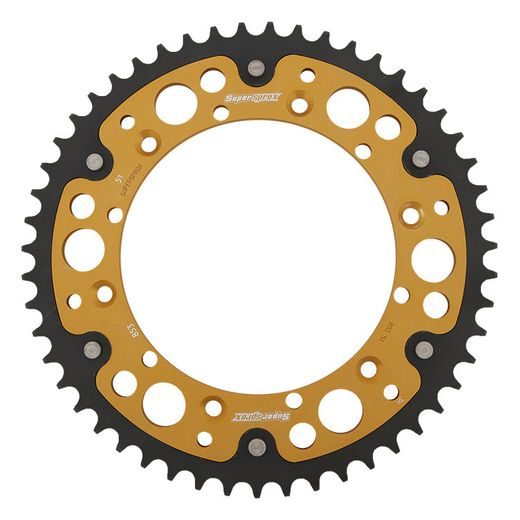 Zadnji verižnik (zobnik) SUPERSPROX STEALTH RST-853:51-GLD zlata 51T, 520
