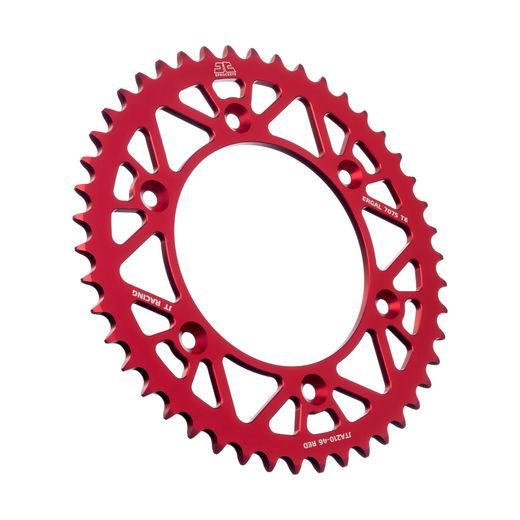 Aluminijasti zadnji verižnik (zobnik) JT JTA 210-46RED 46T, 520 Rdeč