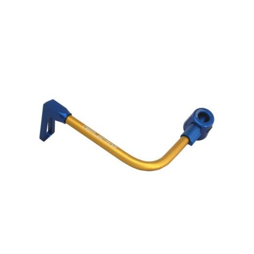 Lever guard ACCOSSATO DE002 with gold hose and joint left, aluminium