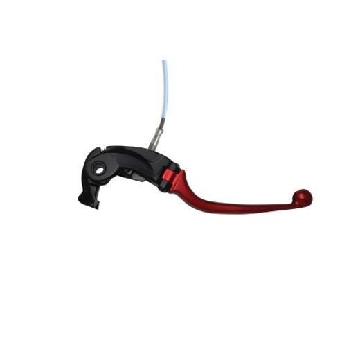 Brake lever folding ACCOSSATO LV022 with integrated adjuster for Nissin radial master cylinder rdeč