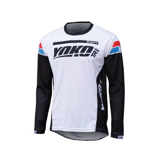MX dres YOKO TRE white/black XL