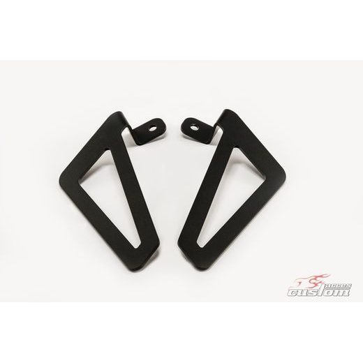 Rigid saddlebag supports CUSTOMACCES KF KF0003N črna