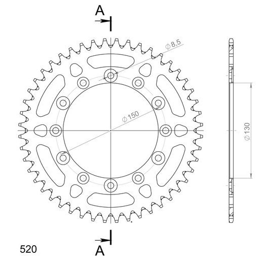 Verižni set D.I.D Chain - Zlat chain 520 DZ, Non-sealed, CHK front sprocket SUPERSPROX, CHK rear sprocket SUPERSPROX za HONDA XR 500 R 1981-1985