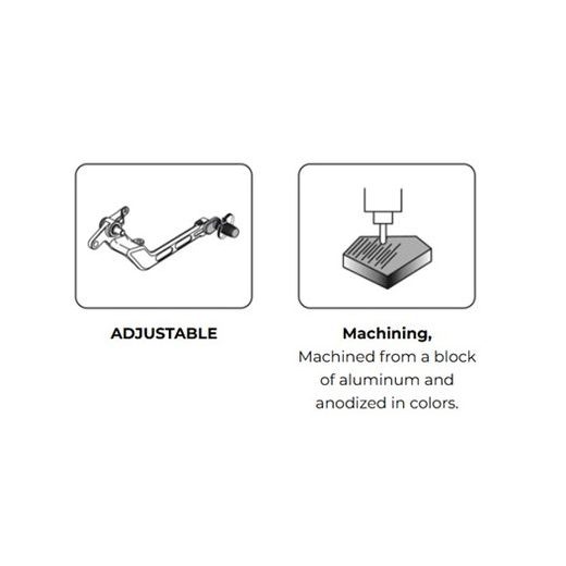 Brake foot pedal PUIG 21780A moder adjustable