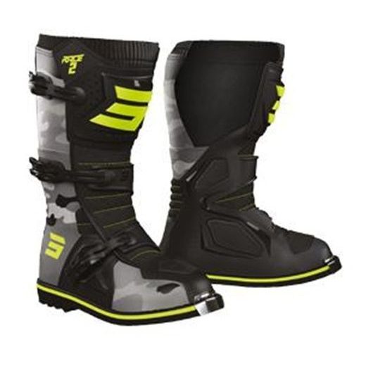 Obutev SHOT RACE 2 KID A09-24D2-A06-32 camo / neon yellow 32