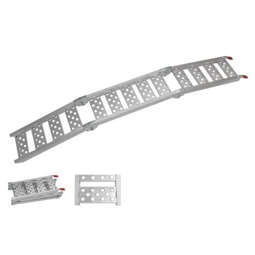 Ramp Aluminium tri-fold Street 226 cm long 22/28 cm wide max load 340 kg MOTION STUFF