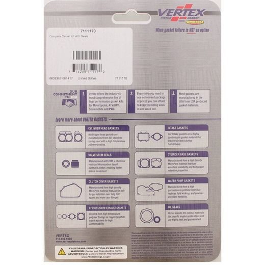 Complete gasket kit WINDEROSA 7111170 with seals