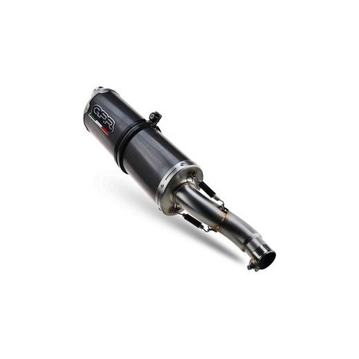 Slip-on exhaust GPR DUAL POPPY E5.KT.108.1.DUAL.PO Carbon look