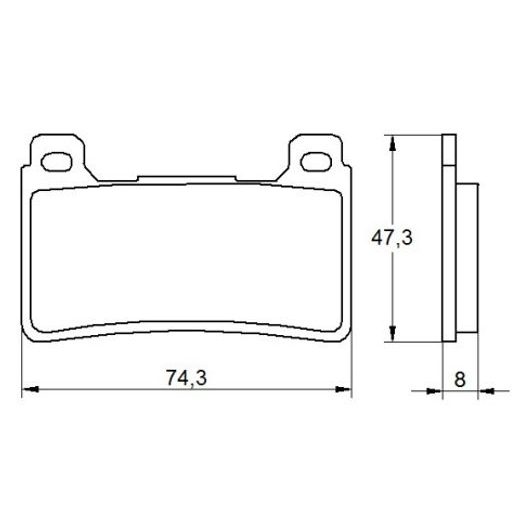 Zavorne obloge ACCOSSATO AGPA108 OR