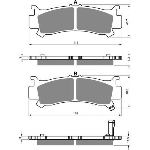 Zavorne obloge GOLDFREN 383 S33 STREET FRONT