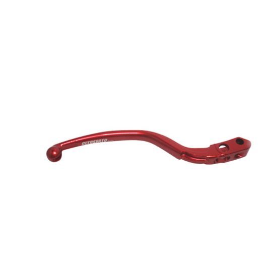 Brake lever ACCOSSATO LV001 for Accossato (no Ready to Brake) and Brembo radial brake master cylinders - fixed - in Aluminium rdeč