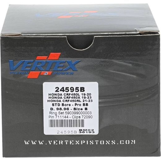 Complete piston VERTEX 24595B Cylinder 99, piston 98,96 mm (Big Bore)