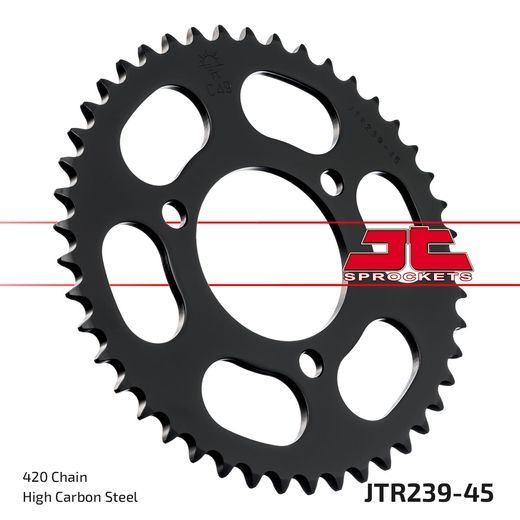 Zadnji verižnik (zobnik) JT JTR 239-45 45T, 420