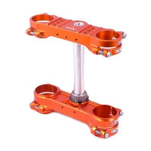Triple clamp X-TRIG ROCS TECH 40505005 Oranžna