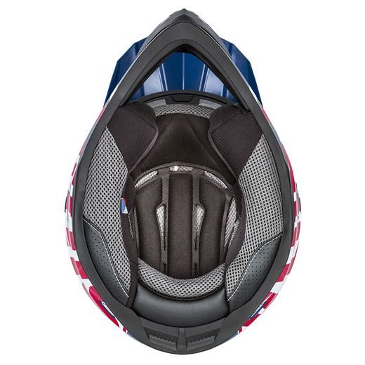 Motocross Helmet CASSIDA CROSS CUP SONIC red / blue /white M