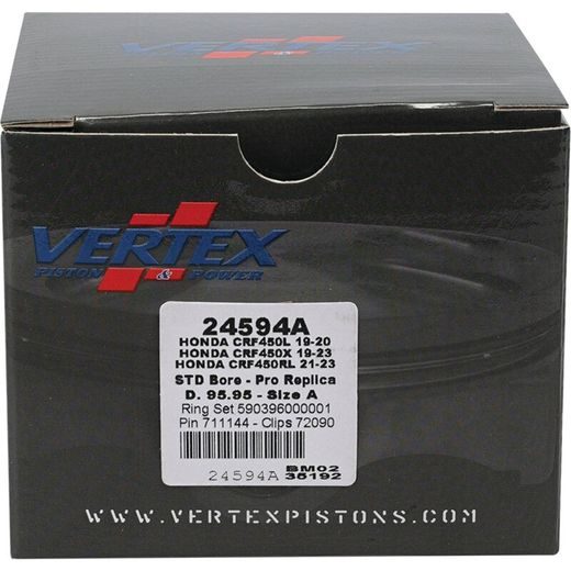 Complete piston VERTEX 24594A Cylinder 96, piston 95,95 mm