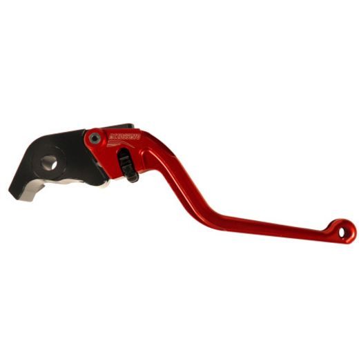 Ročica zavore ACCOSSATO EDR019 fixed CNC-worked aluminium, red