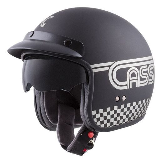 Jet čelada CASSIDA OXYGEN RONDO black matt / silver XL