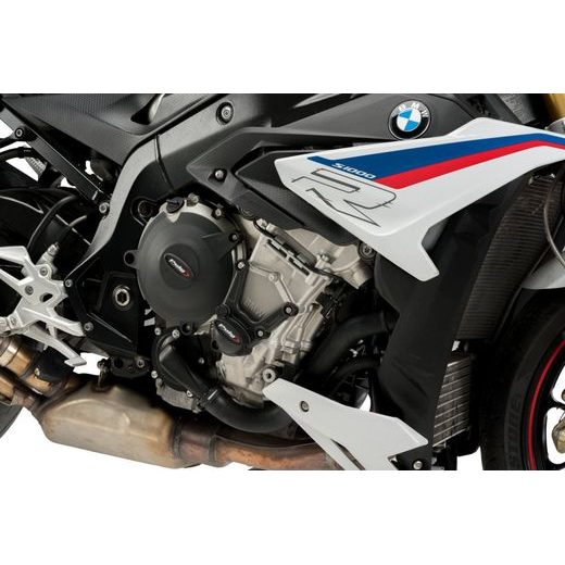 Engine covers PUIG Track for Championship 21502N črna included 3 covers