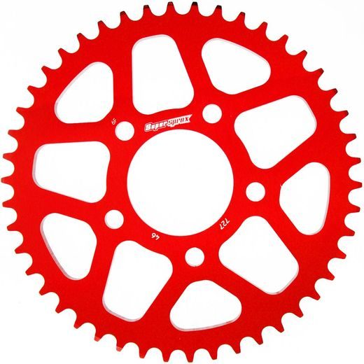 Rear ALU sprocket SUPERSPROX RAL-727:46-RED rdeč 46T, 525