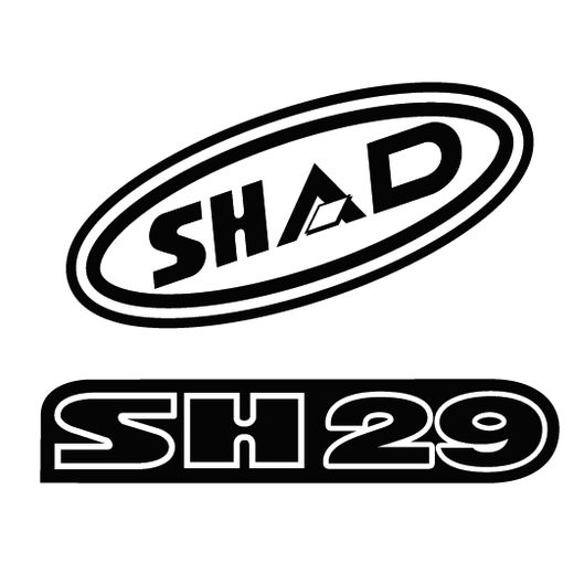 Stickers SHAD D1B29ETR rdeč for SH29