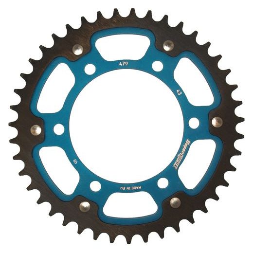 Zadnji verižnik (zobnik) SUPERSPROX STEALTH RST-479:43-BLU moder 43T, 530