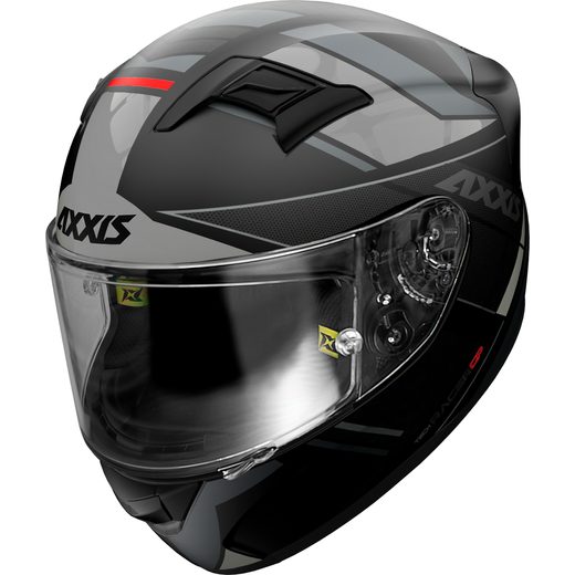 INTEGRALNA čelada AXXIS GP RACER SV FIBER tech matt gray M