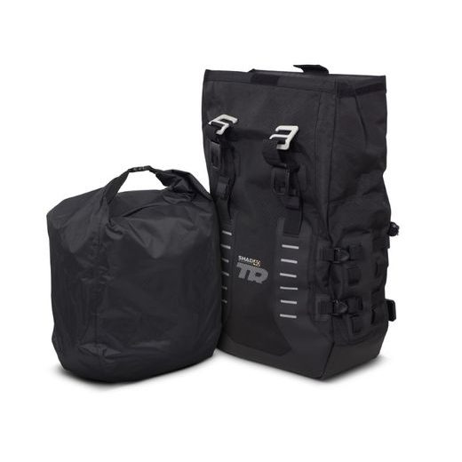 Complete set of SHAD TERRA TR40 adventure saddlebags and SHAD TERRA aluminium 48L topcase, including mounting kit SHAD Voge 500DS / 500DSX