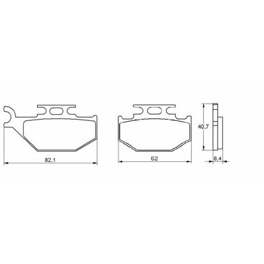 Zavorne obloge ACCOSSATO AGPA116 OR
