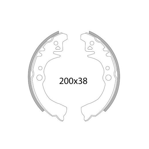 Zavorne čeljusti RMS 225120620 set zadaj