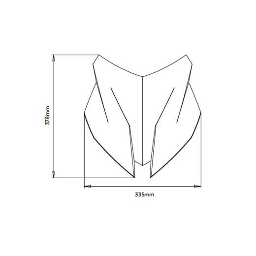 Windscreen PUIG SPORT 20429F dark smoke